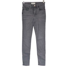 Madewell Gray Road Tripper Skinny Jeans Mid- Rise Stretch size 24 Style # MB385